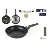 Pan Quttin LEATHER Brown Black Aluminium Ø 26 cm (6 Units)