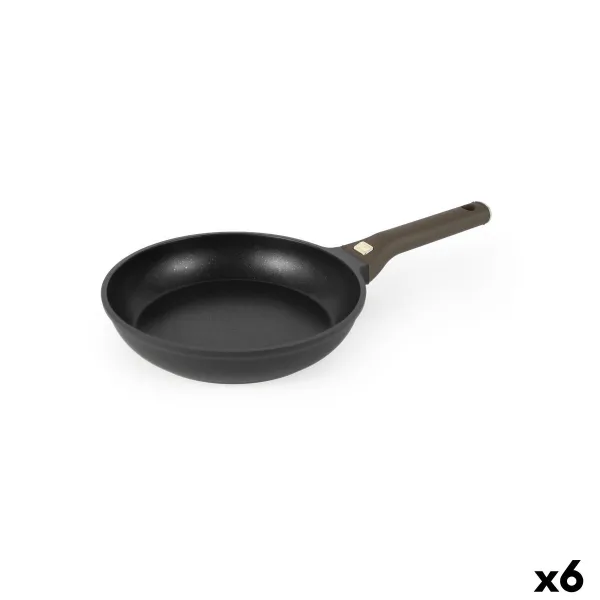 Pan Quttin LEATHER Brown Black Aluminium Ø 30 cm (6 Units)