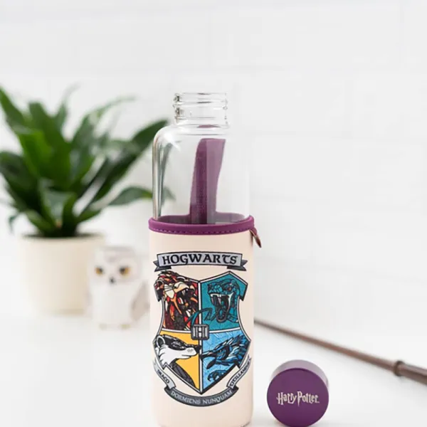 Harry Potter - Glass Water Bottle 500 ml (Hogwarts)