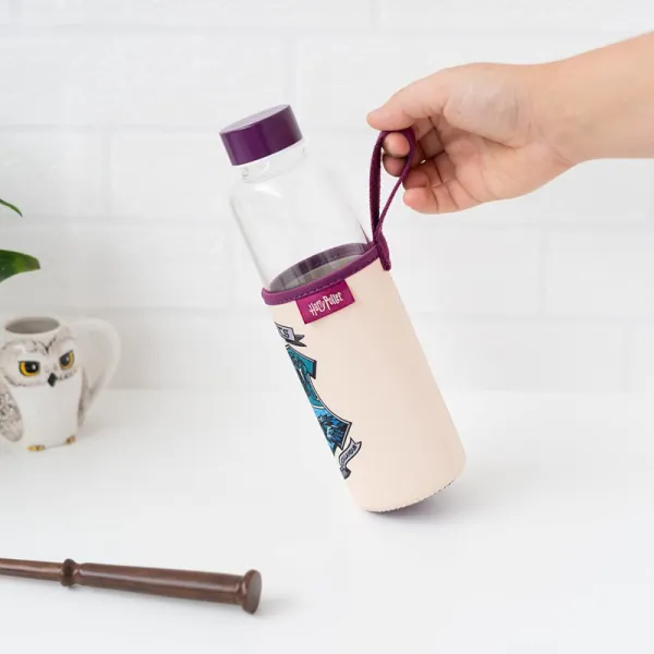 Harry Potter - Glass Water Bottle 500 ml (Hogwarts)