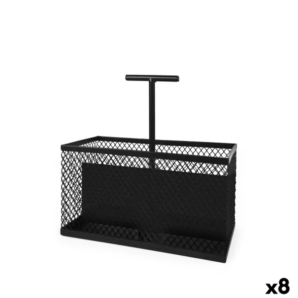 Multi-Purpose Organiser My Bar Black Metal 20,5 x 10,3 x 21,5 cm (8 Units)