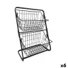 Vaisių dubuo Confortime Juoda Metalinis 28 x 18 x 39 cm (6 vnt.)