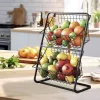 Vaisių dubuo Confortime Juoda Metalinis 28 x 18 x 39 cm (6 vnt.)