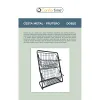 Vaisių dubuo Confortime Juoda Metalinis 28 x 18 x 39 cm (6 vnt.)