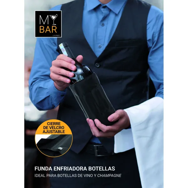 Охладитель для Бутылок My Bar Чёрный 38 x 18 cm (24 штук)