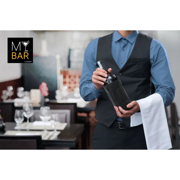 Vīna Pudeles Dzesētājs My Bar Melns 38 x 18 cm (24 gb.)