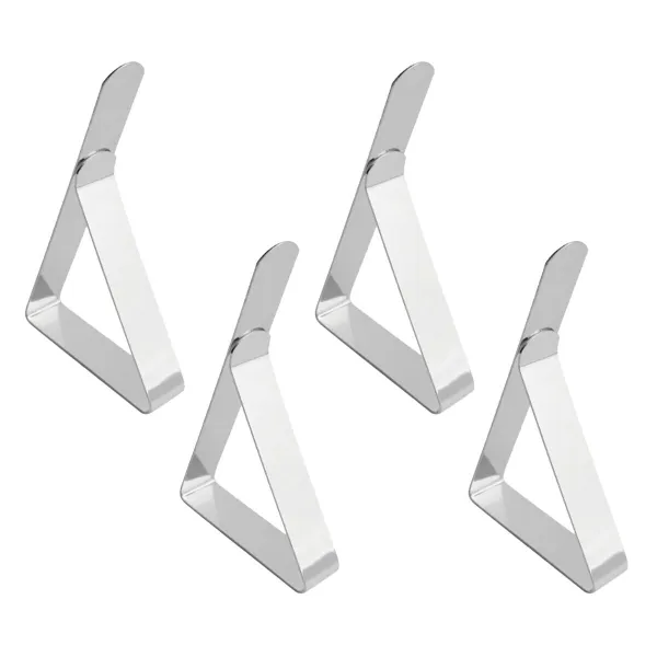 Pöytäliinaklipsit My Bar Hopeinen 7,4 x 4,5 x 1,2 cm 4 Kappaletta (24 osaa)