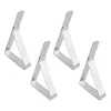 Pöytäliinaklipsit My Bar Hopeinen 7,4 x 4,5 x 1,2 cm 4 Kappaletta (24 osaa)