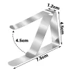 Galdauta Klipsis My Bar Sudrabains 7,4 x 4,5 x 1,2 cm 4 Daudzums (24 gb.)