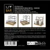 Monikäyttöinen järjestelijä My Bar Ruskea Musta Puu Metalli 15 x 13 x 14 cm (12 osaa)