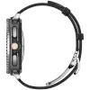Spigen Enzo - Genuine Leather Strap for Samsung Galaxy Watch 8 / 8 Classic 40 / 44 / 46 mm (Black)