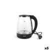 Tējkanna Basic Home Melns Caurspīdīgs Stikls 1500 W 2 L (6 gb.)