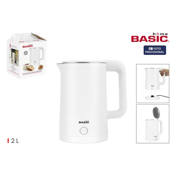 Vedenkeitin Basic Home Valkoinen 1500 W 2 L (6 osaa)