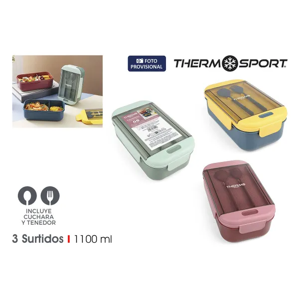 Судок ThermoSport Прямоугольный 1,1 L (12 штук)