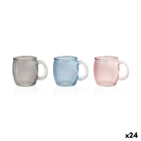 Puodelis La Mediterránea STRIPES 350 ml (24 vnt.)