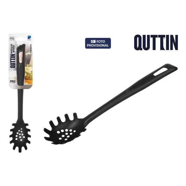 Makaronų šaukštas Quttin PRO Juoda Nailonas 33 x 6,5 x 4,5 cm (18 vnt.)