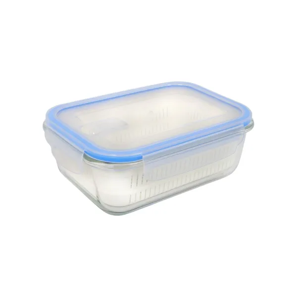 Pusdienu kastīte Quttin Zils Caurspīdīgs Taisnstūra 1,3 L (6 gb.)