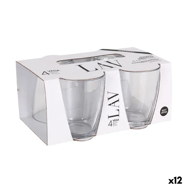 Stiklinių rinkinys LAV VEGA Skaidrus stiklas 340 ml 4 Dalys (12 vnt.)