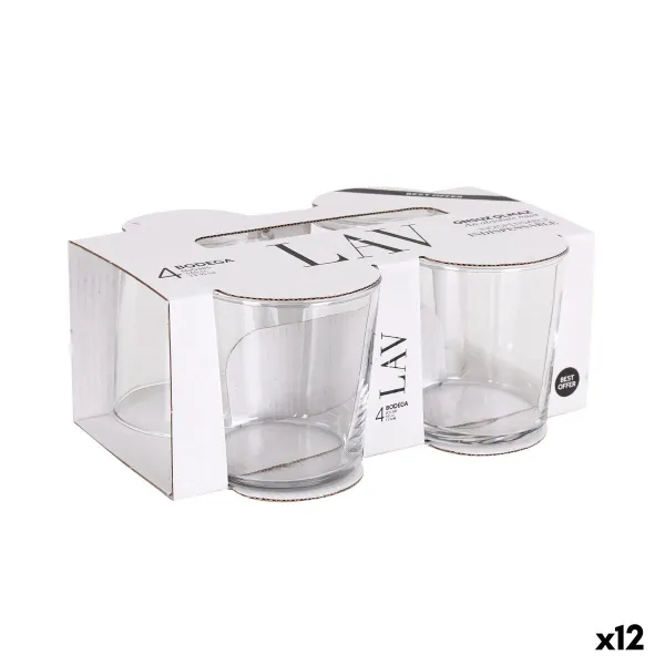 Stiklinių rinkinys LAV BEST Skaidrus stiklas 340 ml 4 Dalys (12 vnt.)