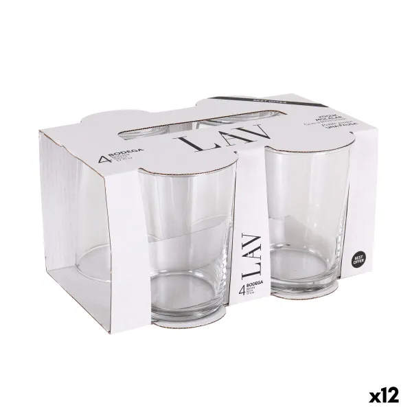 Lasisetti LAV BEST 520 ml Läpinäkyvä Lasi (12 osaa)