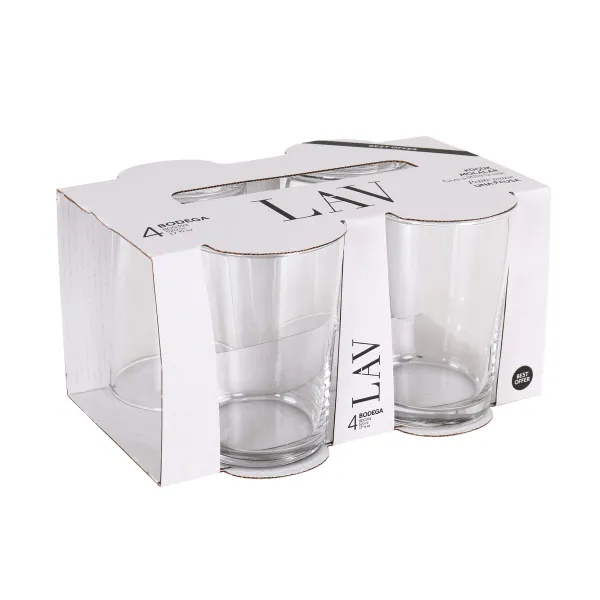 Set of glasses LAV BEST 520 ml Transparent Glass (12 Units)