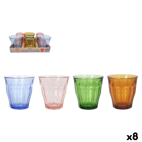 Glāžu komplekts Duralex Picardie Daudzkrāsains Stikls 250 ml 6 Daudzums (8 gb.)