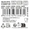 Glass La Mediterránea Nalon optic Transparent Glass 360 ml (48 Units)