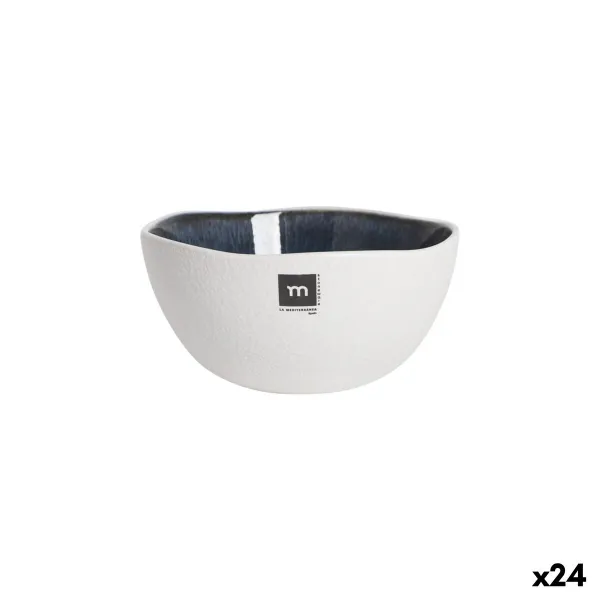 Kulho La Mediterránea Savina Sininen Valkoinen Keraminen 180 ml (24 osaa)