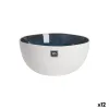 Bowl La Mediterránea Savina Blue White Ceramic 1,2 L (12 Units)