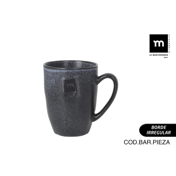 Кружка Mug La Mediterránea Nebula Серый 310 ml Керамика (18 штук)