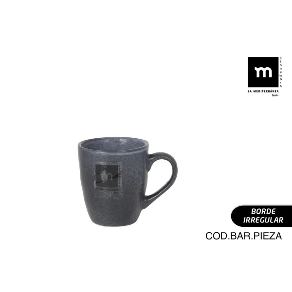 Кружка Mug La Mediterránea Nebula Серый 90 ml Керамика (24 штук)