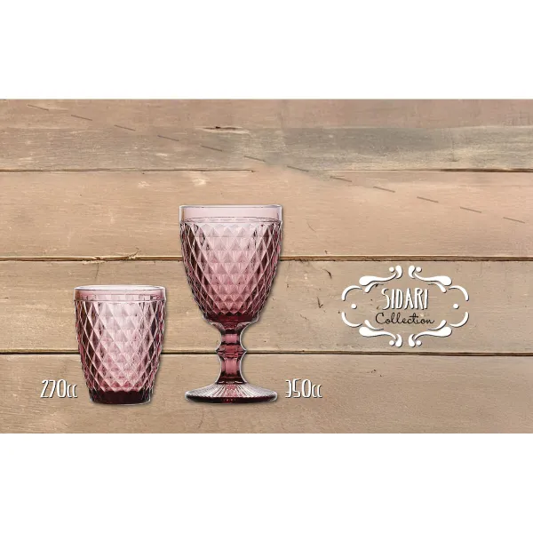 Стакан La Mediterránea Sidari Синий Cтекло 270 ml (48 штук)