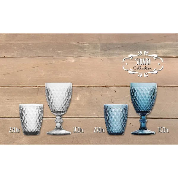 Стакан La Mediterránea Sidari Фиолетовый Cтекло 270 ml (48 штук)