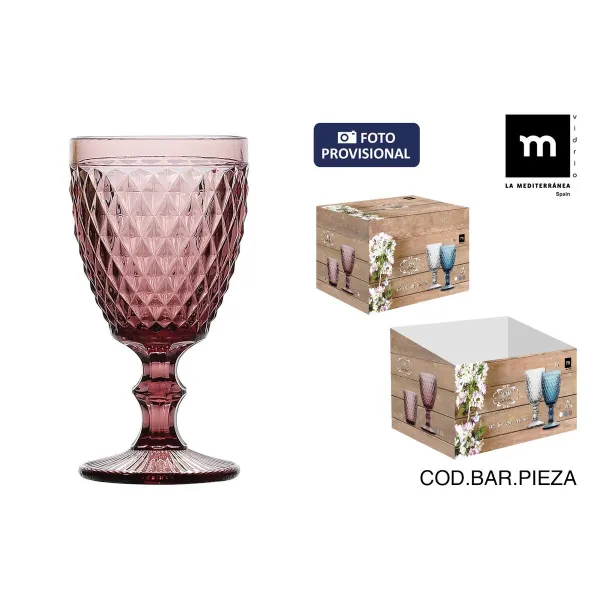 Lasi La Mediterránea Sidari Purppura Lasi 350 ml (36 Osaa)
