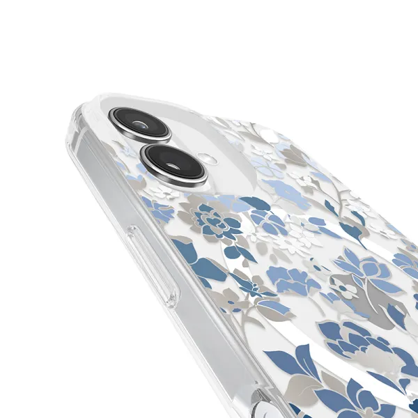 Kate Spade New York Protective Gems MagSafe - Case for iPhone 16 (Flowerbed Blue)