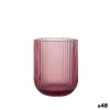 Glass La Mediterránea Sonella Purple Glass 270 ml (48 Units)