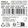 Stiklas La Mediterránea Sonella Purpurinė stiklas 430 ml (36 Vienetai)