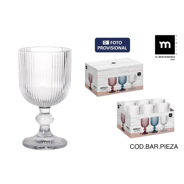 Lasi La Mediterránea Sonella Läpinäkyvä Lasi 360 ml (36 Osaa)