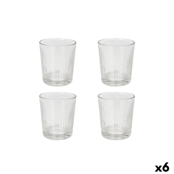 Lasisetti La Mediterránea Zenya Läpinäkyvä Lasi 340 ml 4 Kappaletta (6 osaa)
