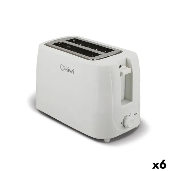 Тостер Kiwi Kiwi Белый Серебристый 750 W 6 штук