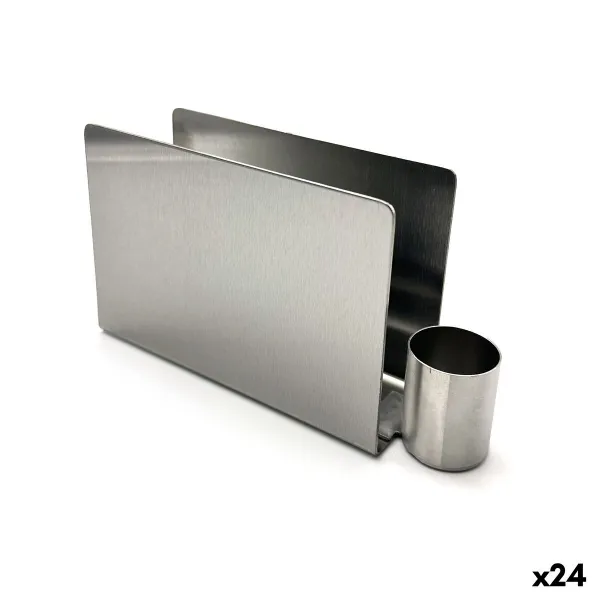 Servetėlės laikiklis My Bar Sidabras Plienas 16,2 x 4,5 x 9 cm (24 vnt.)