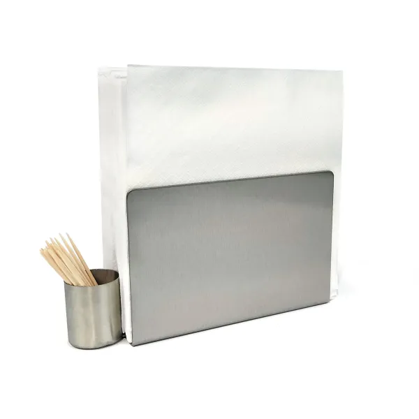 Servetėlės laikiklis My Bar Sidabras Plienas 16,2 x 4,5 x 9 cm (24 vnt.)