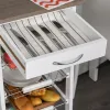 Передвижная тумба MobleKit Белый Коричневый Деревянный Металл 37 x 37 x 82 cm (2 штук)