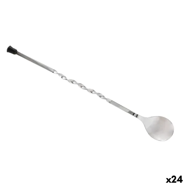 Cocktaillusikka Neutro Top Hopeinen Ruostumaton teräs 3,7 x 27,8 cm 24 osaa
