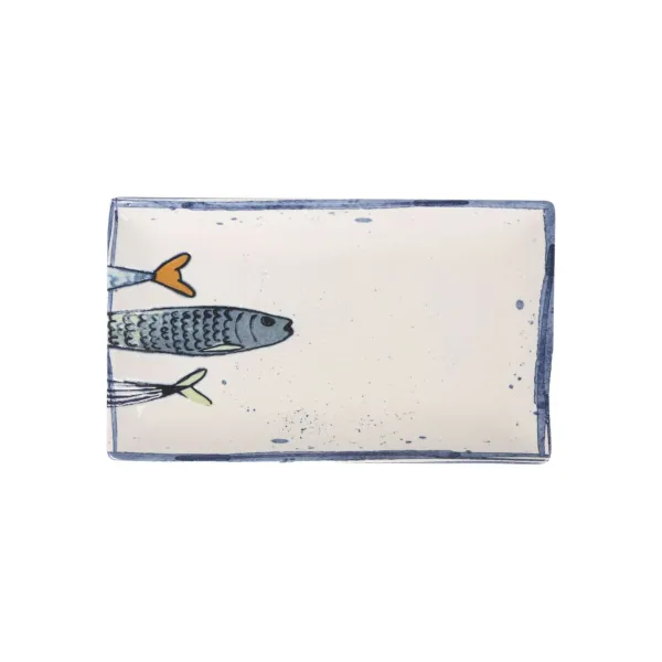 Vuoka La Mediterránea Peixe 2.0 Monivärinen Keraminen Suorakulmainen 25,3 x 15 x 2 cm (18 osaa)