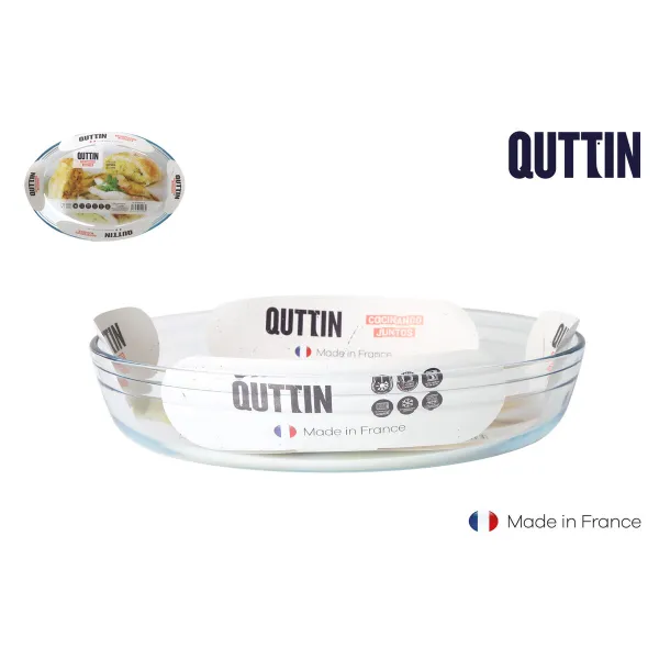 Vuoka Quttin Quttin Läpinäkyvä Lasi Ovaali 2,2 L 30,1 x 20,9 x 6,3 cm (6 osaa)