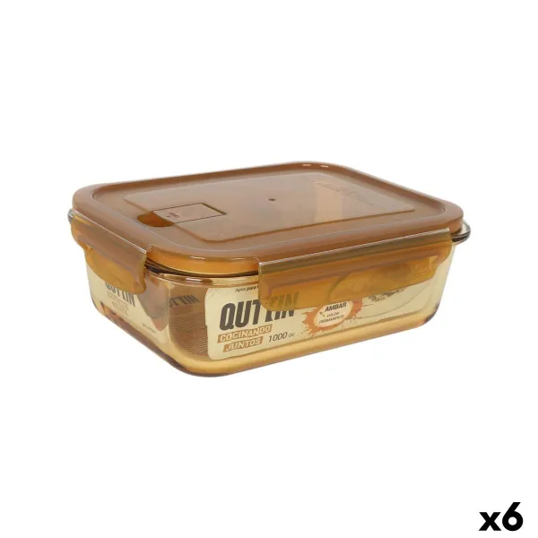 Pusdienu kastīte Quttin Ambare Taisnstūra 1L (6 gb.)