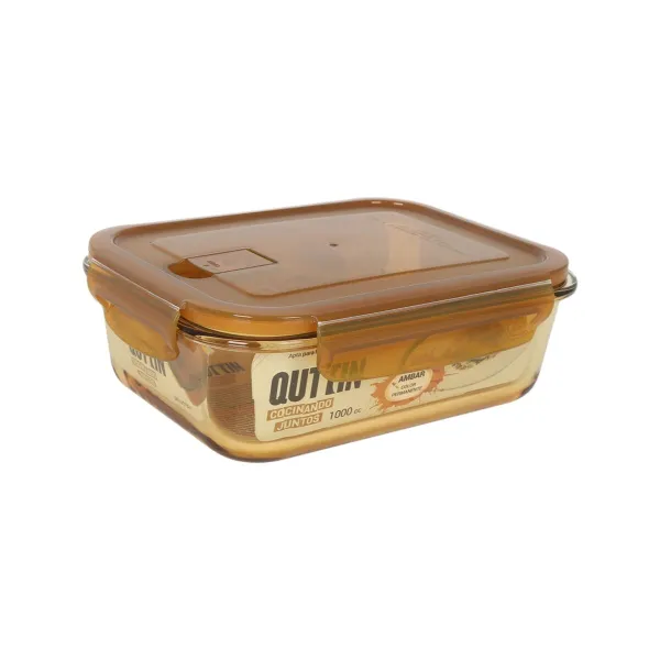 Pusdienu kastīte Quttin Ambare Taisnstūra 1L (6 gb.)