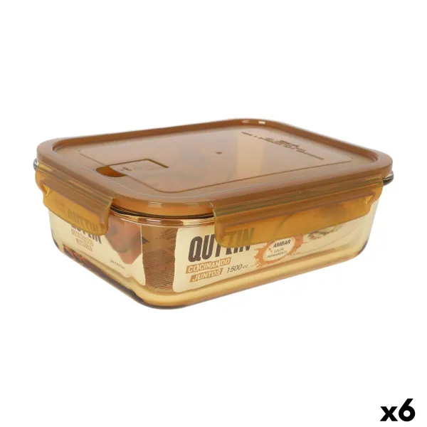 Судок Quttin Ambare Прямоугольный 1,5 L (6 штук)