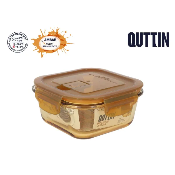 Lunch box Quttin Ambare 550 ml (12 Units)